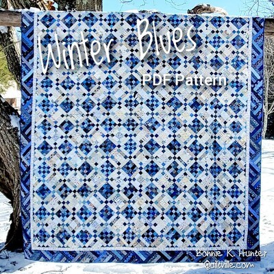 Winter Blues Digital Pattern