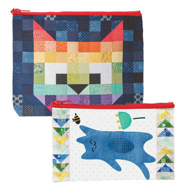 Patchwork Cats Eco Pouch Set