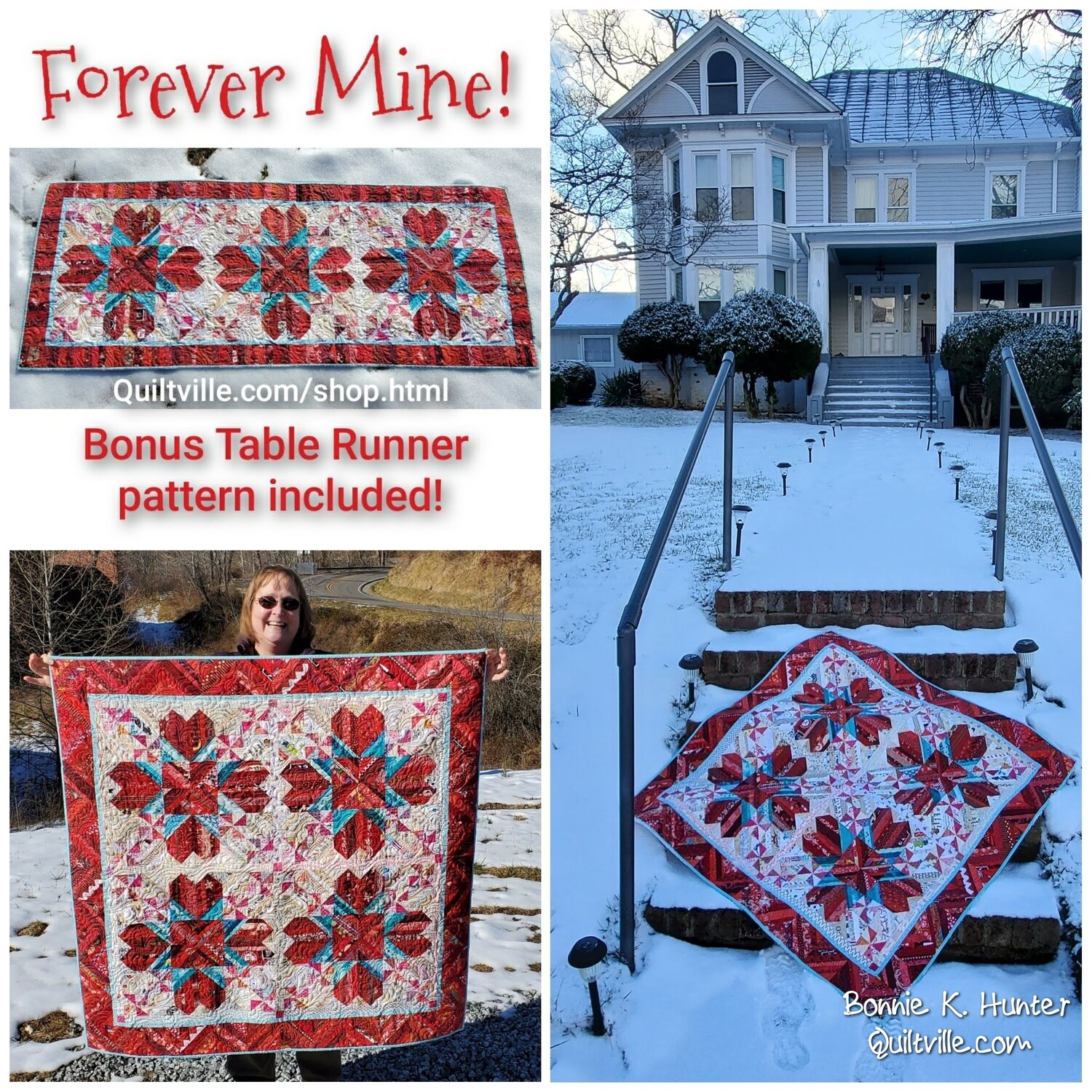 Forever Mine Digital Pattern (hanging &amp; runner)