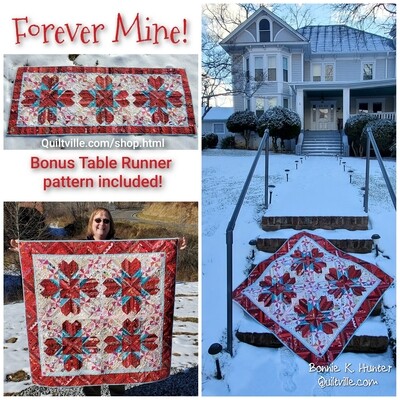 Forever Mine Digital Pattern (hanging &amp; runner)