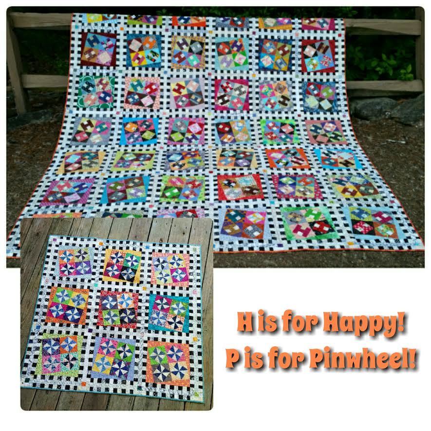 H is for Happy, P is for Pinwheel!  Digital Pattern