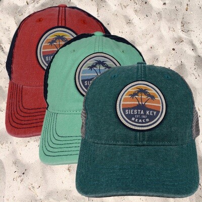 Siesta Key Beach 1907 Palm Patch Cap - Main Image