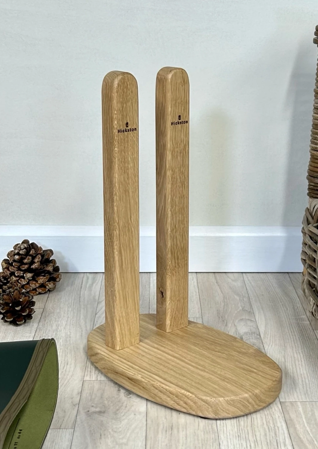 Bootsie Boot Stand. 'Oak & Colour' Medium, Country Oak | Personalised