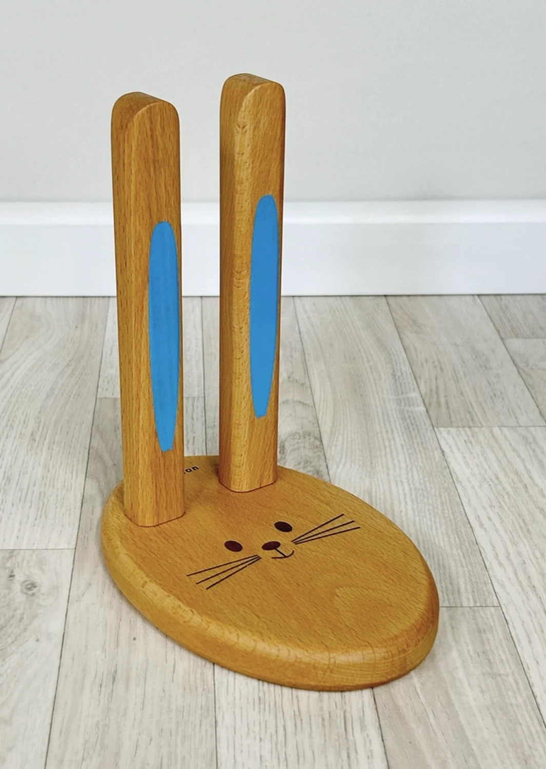 Bootsie Boot Stand. Small, Blue Bunny