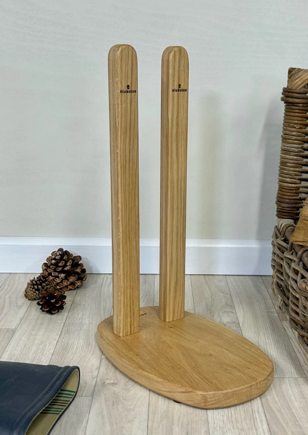 Bootsie Boot Stand. 'Oak &amp; Colour' Large, Country Oak. | Personalised