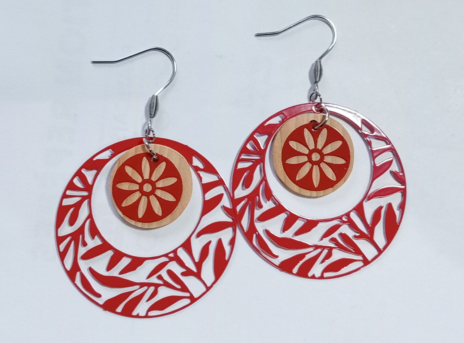 Boucles d'oreilles en if