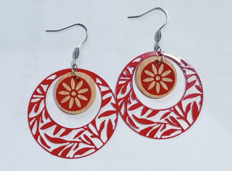 Boucles d'oreilles en if