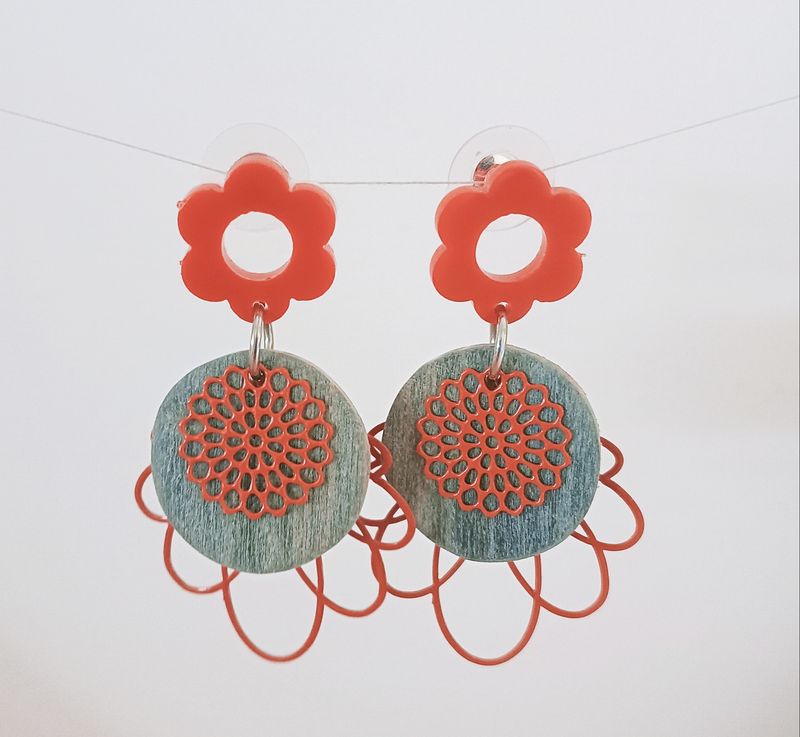Flower power Boucles d'oreilles