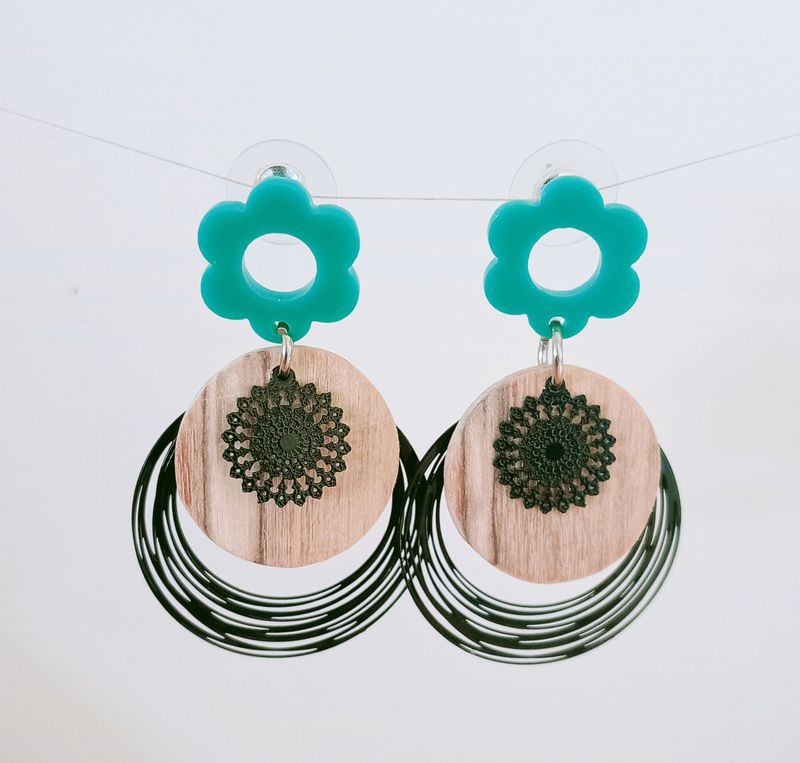 Flower power Boucles d'oreilles