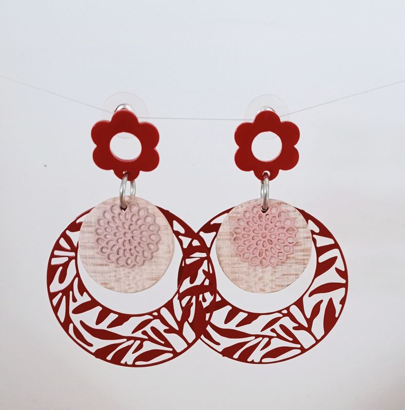 Flower power Boucles d'oreilles