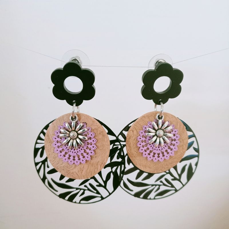 Flower power Boucles d'oreilles