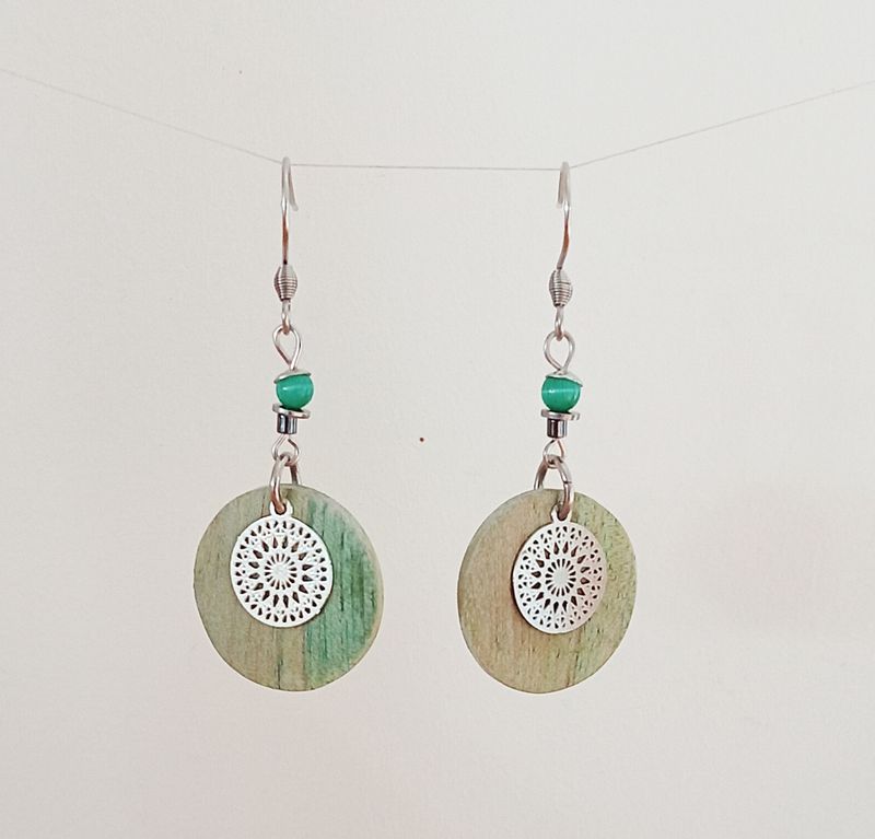 Boucles d'oreilles MIA VERT
