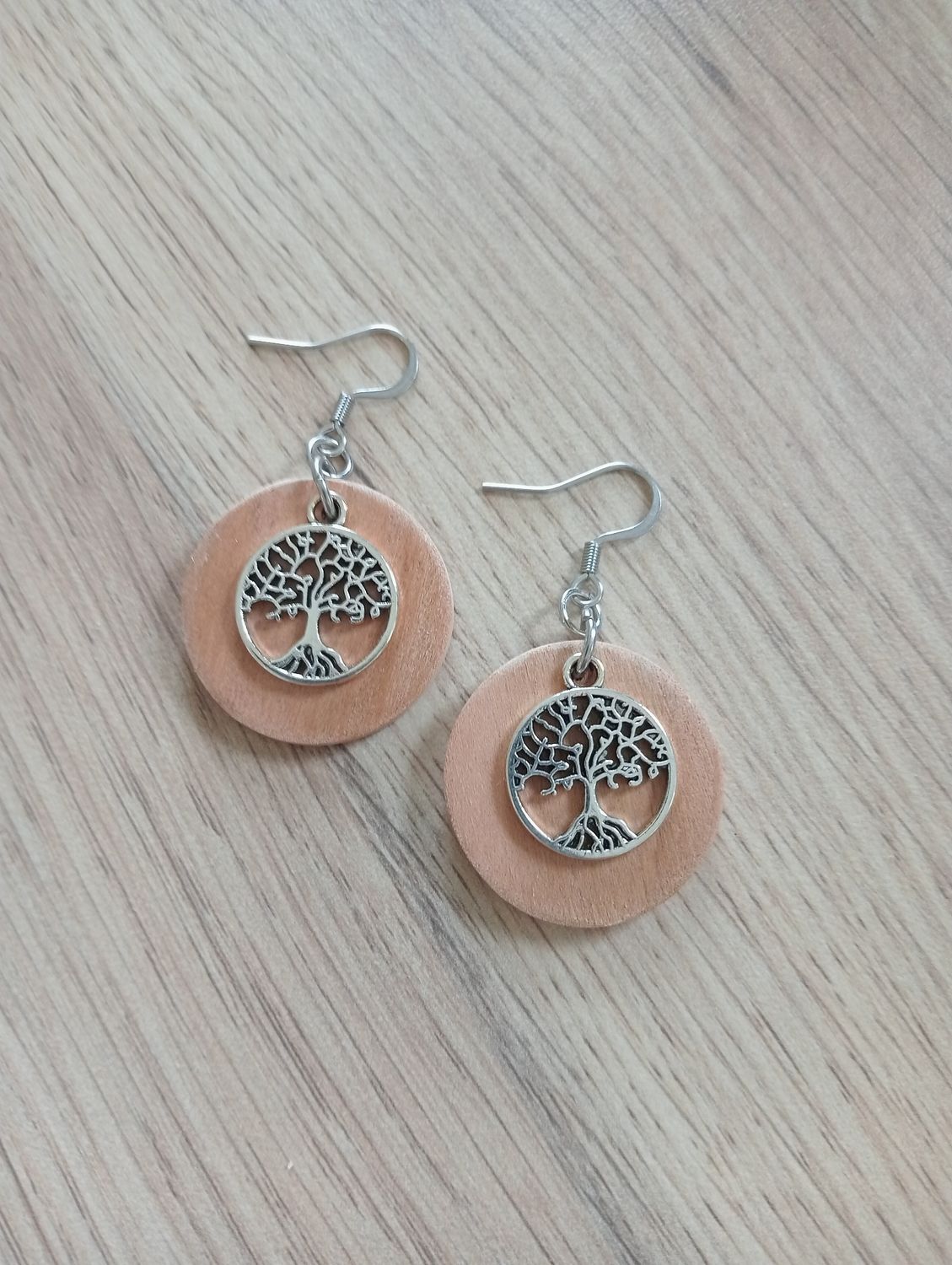 Boucles d'oreilles arbre de vie