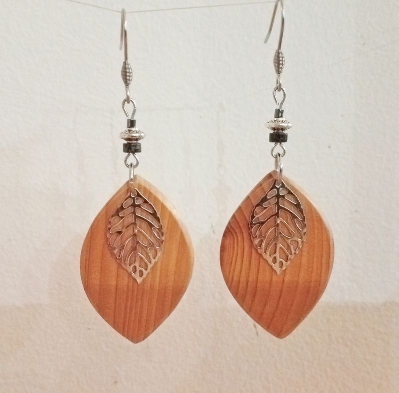 Boucles d'oreilles feuilles