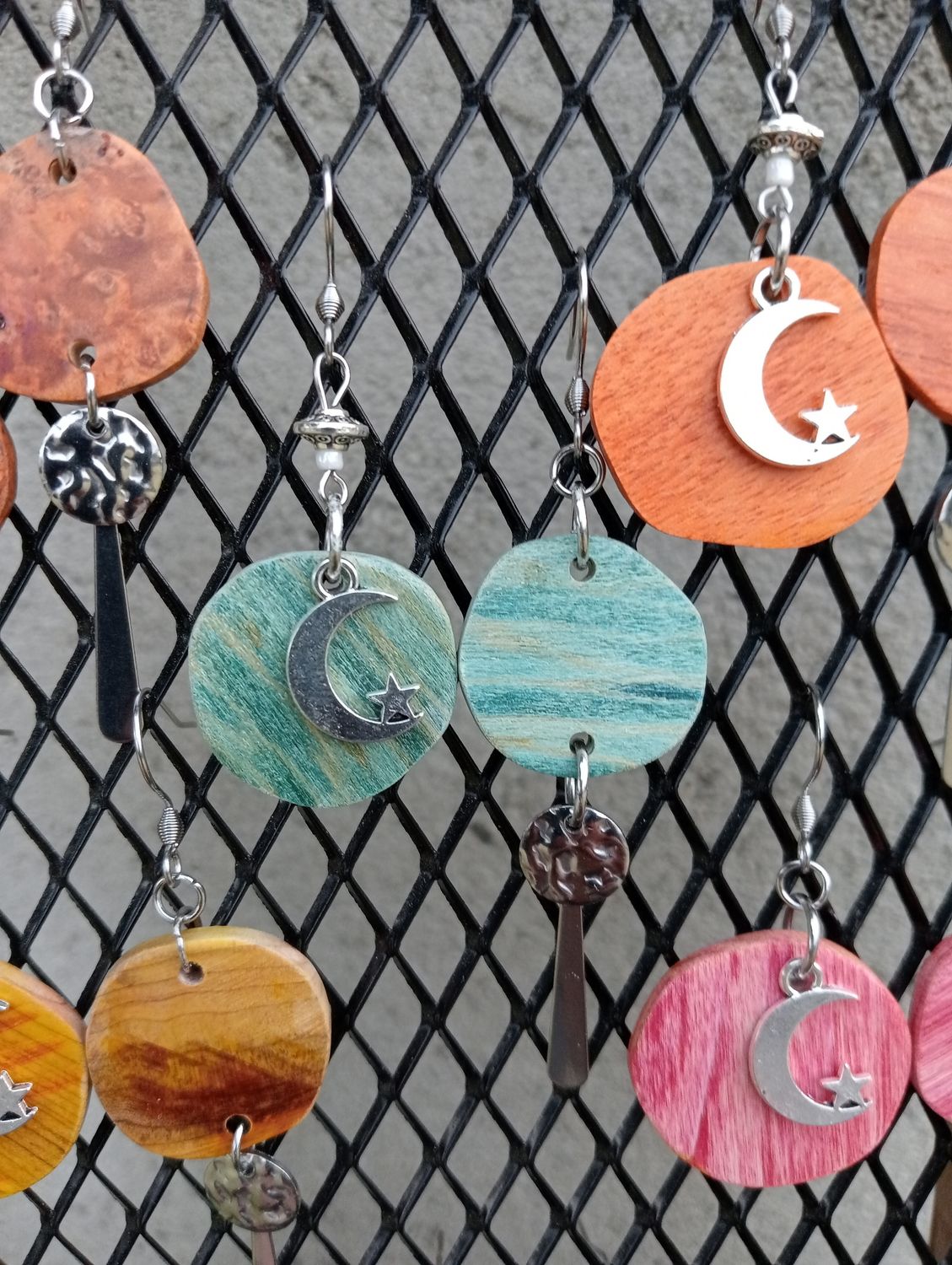 Boucles d'oreilles asymétriques LUNE