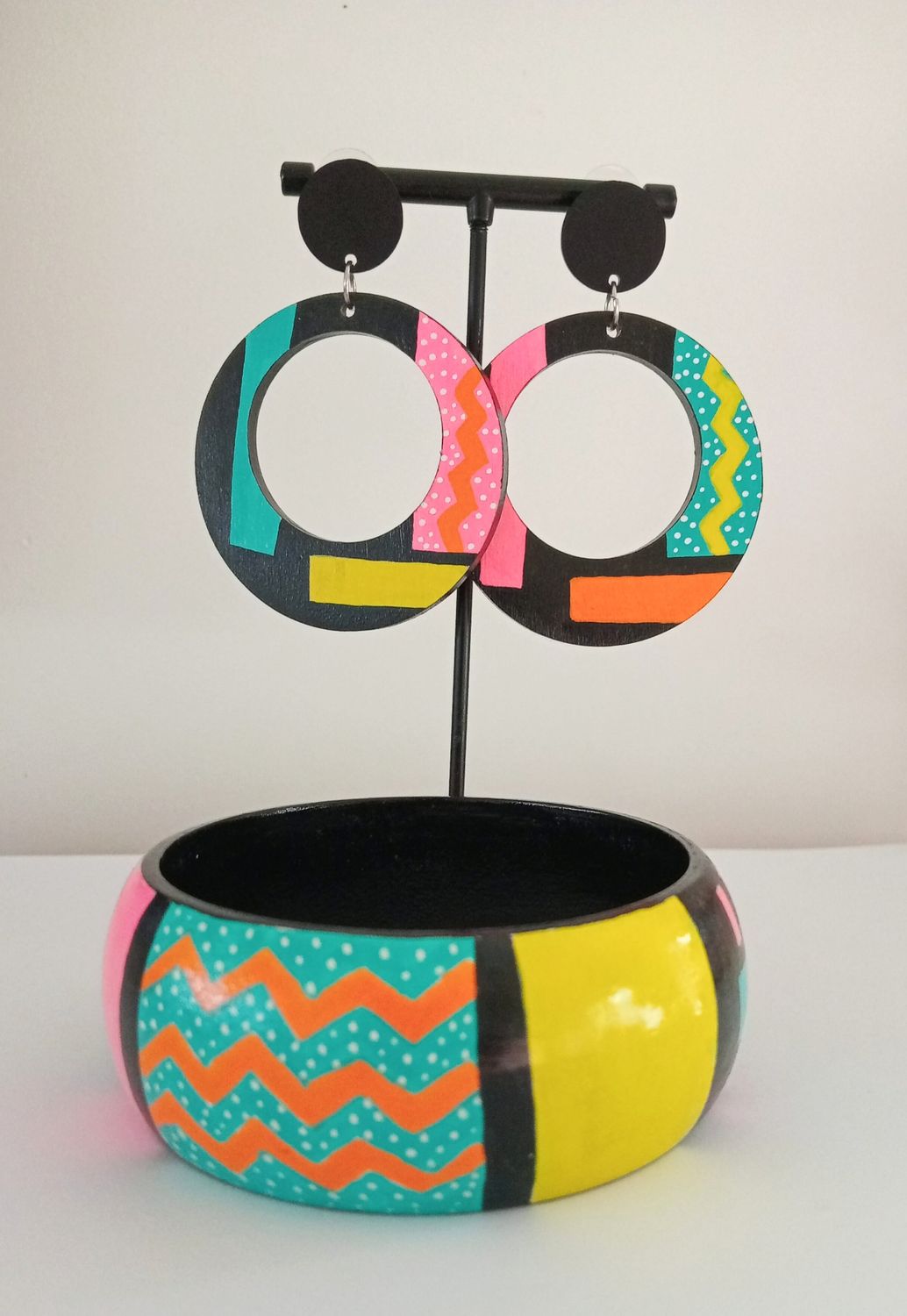 Boucles d'oreilles et bracelet