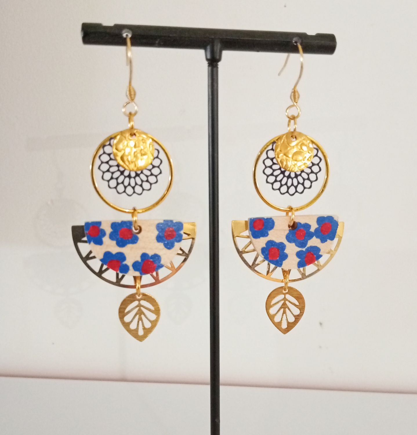 Boucles d'oreilles Lili BLEU