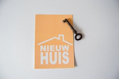 Postkaart 'Nieuw huis'