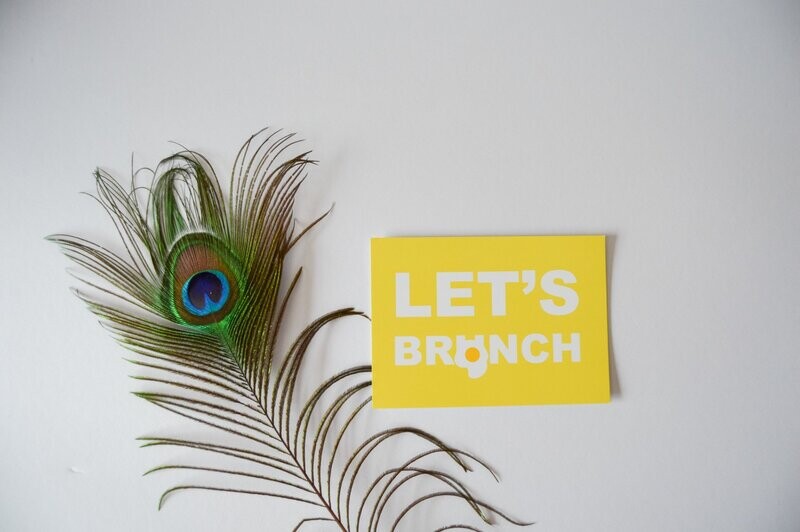 Postkaart 'Let's brunch'