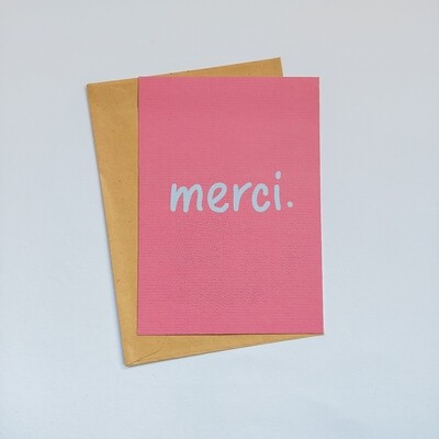 Postkaart 'merci'