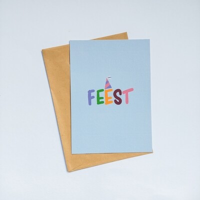 Postkaart 'Feest'