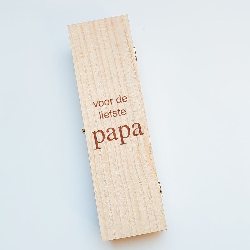 Cadeaupakket vaderdag wijnkist