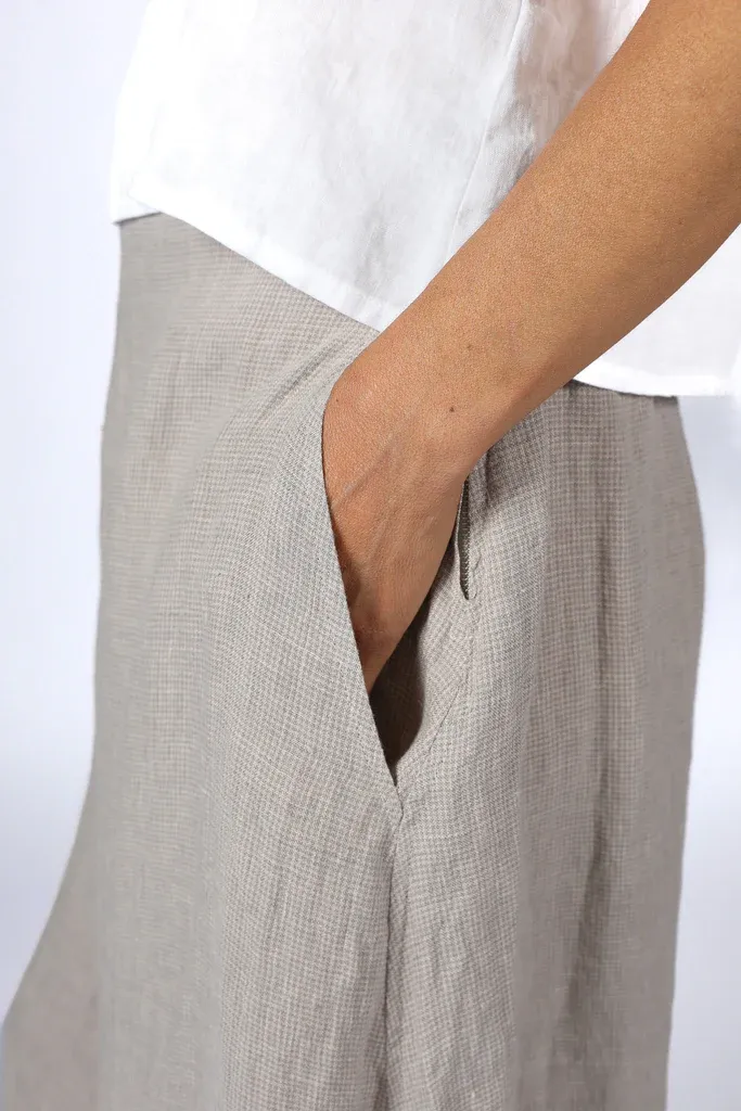 Roland Linen Houndstooth Pants