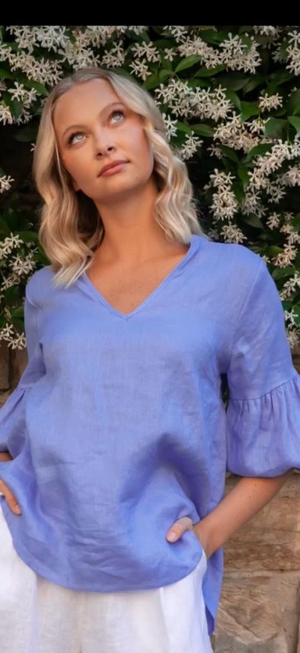 Linen Highland Relaxed Fit Top