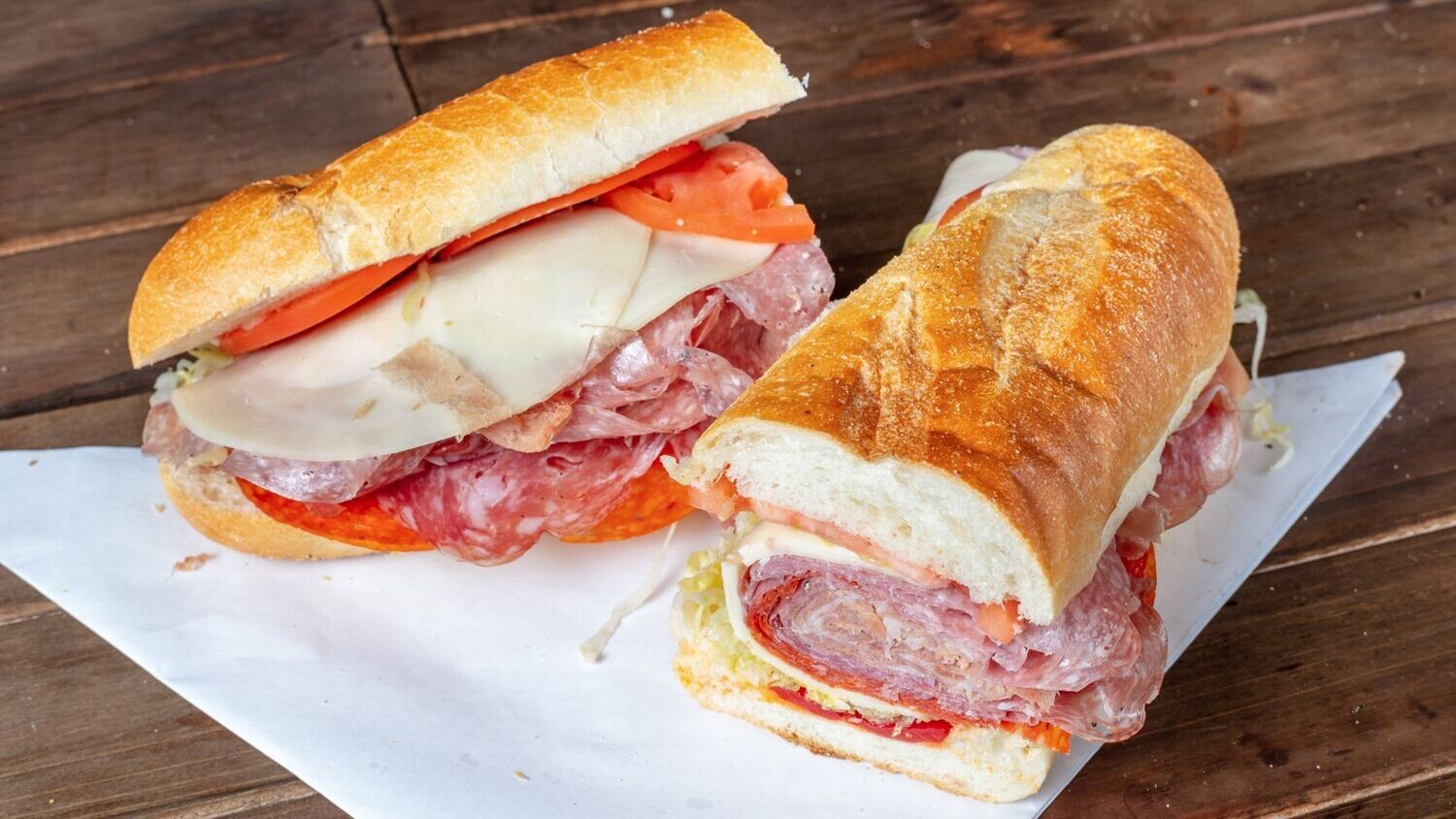 Italian Combo: Prosciutto, Sweet Sopresatta, Salami, Pepperoni, Roasted Peppers, Lettuce Tomato , O/V