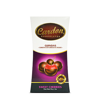 Guindas cubiertas con Chocolate Cardon® - 56 g