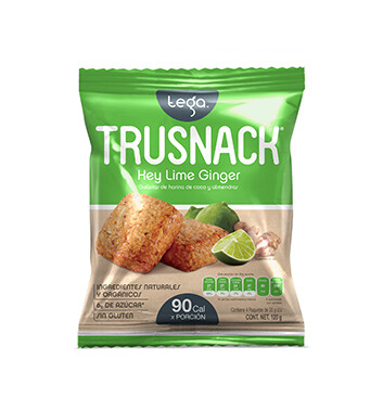 Snack Vegano TRUSNACK® Sabor a Limón Jengibre - 120 g