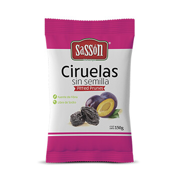 Bolsa Ciruelas - Sasson - sin Semilla - 150 gr