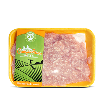 Carne Molida de Pollo -  Pollo Campechano® - 1 Libra - Bandeja