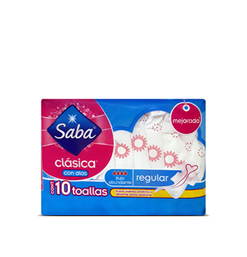 Paquete de Toallas Sanitaria Saba® Clásica - 10U