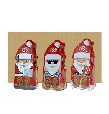 Caja de Lata de Chocolates Santa Claus KIT KAT® - 18x4x29g
