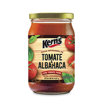 Salsa Tomate Albahaca - Kerns - 425 g
