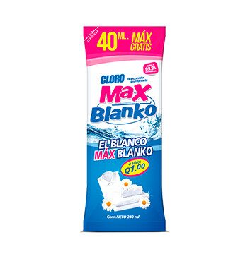 Bolsa Cloro - Max Blanko - 6 Unidades - 240ml