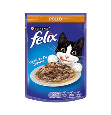 Alimento Humedo para Gato - Pouch - Felix - 85g - Sabor Pollo