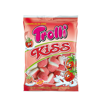 Gomitas de fresa - Gluten Free - Trolli Kiss - 100g