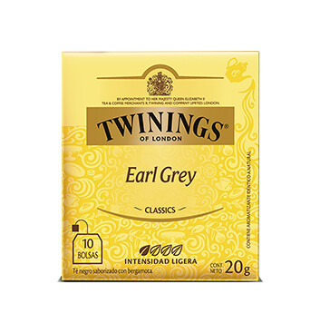 Té Earl Grey - Twinings - 20g/10 sobres