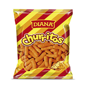 Churritos sabor a queso  - Boquitas Diana - 201g