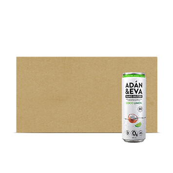 Caja bebida Adan y Eva - Kerns - 24x 355g/lata - Sabor Coco Limon
