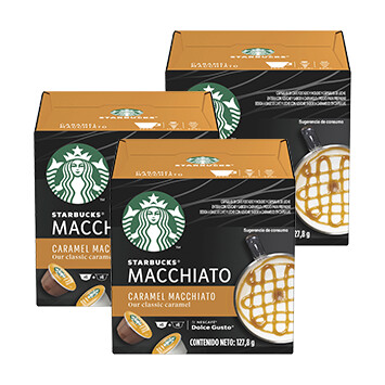 Caja Caramel Macchiato - Starbucks - 3x12 Cápsulas - 127.8g