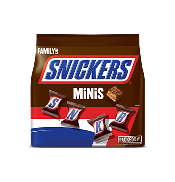 Bolsa Mini Chocolates Family Size - Snickers - 510.03g