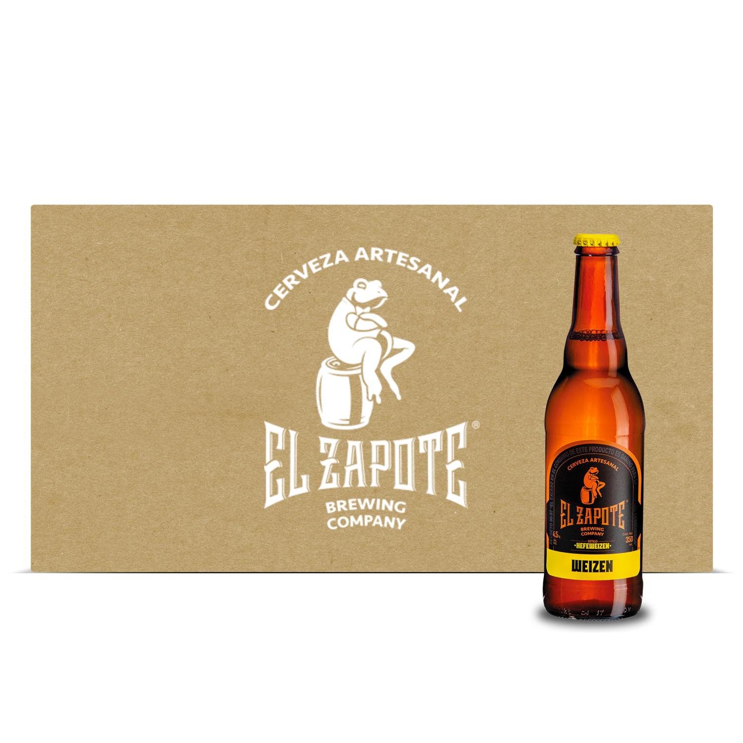 Caja Cerveza Artesanal - Hefeweizen - El Zapote - 24x350ml