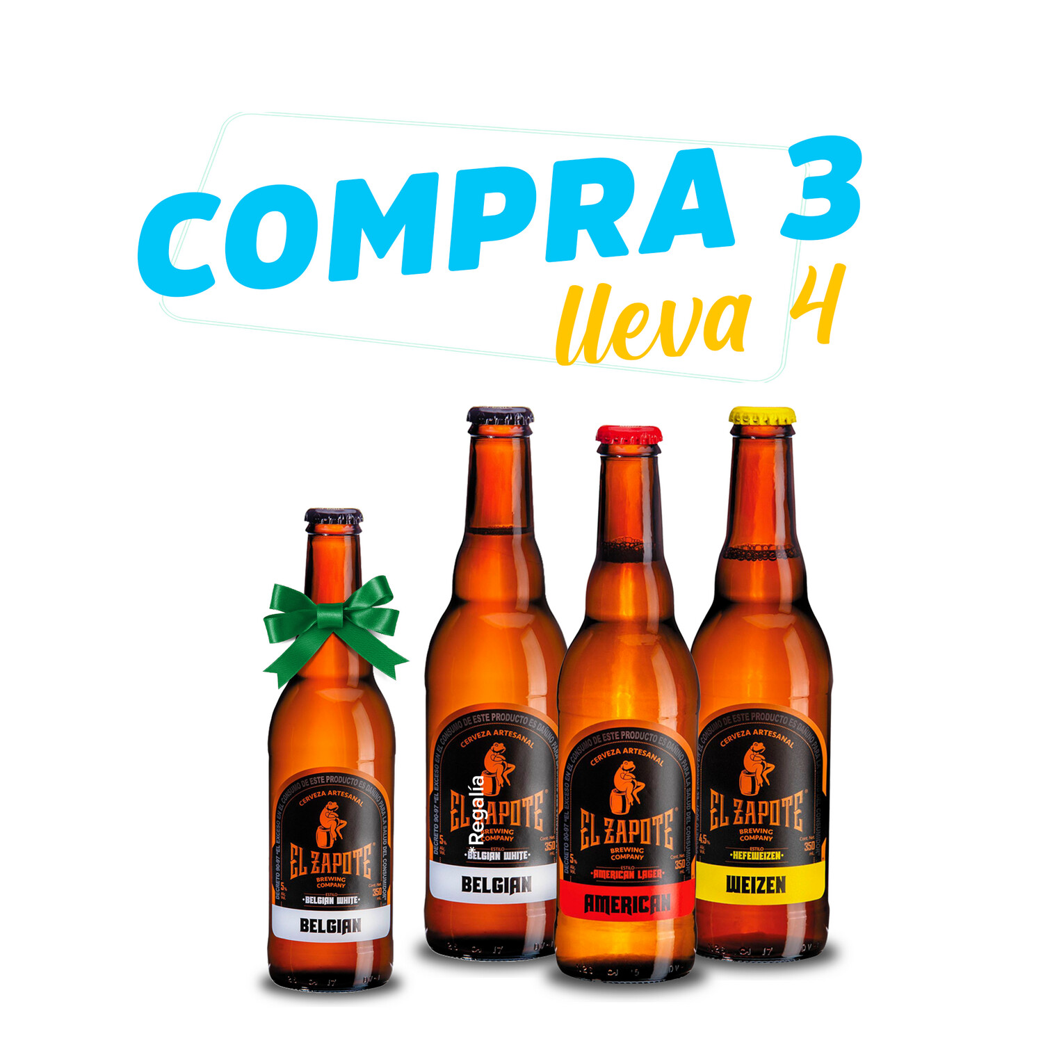 Compra 3 lleva 4 - Cerveza El Zapote