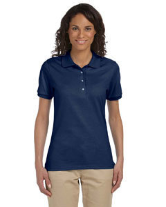 Womans Short Sleeve Polo Knit Shirt