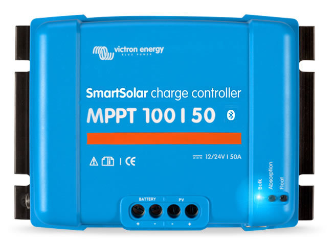 Victron Energy SmartSolar MPPT 100/50 12/24V-50A Solar Charge Controller Bluetooth Inside