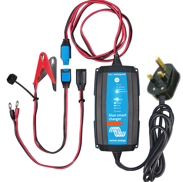 Victron Energy Blue Smart IP65 Battery Charger 12V 5A with DC connector BlueTooth UK Plug