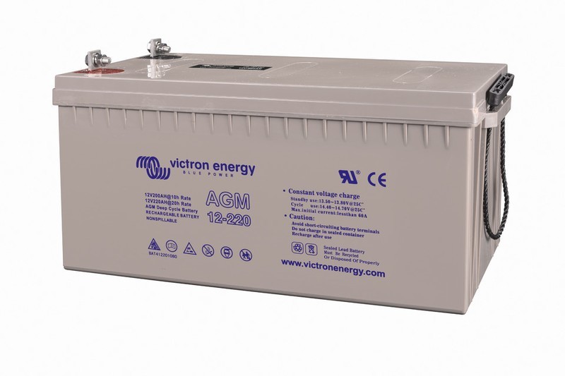 Victron Energy 12V 220Ah AGM Deep Cycle battery M8 insert 4-Pack